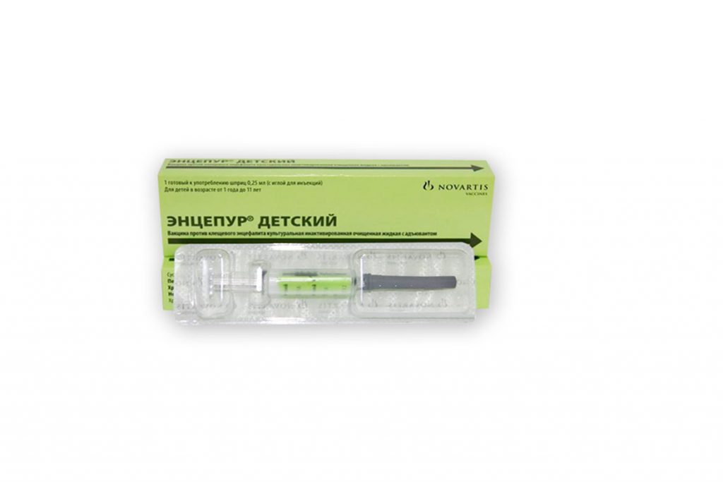 Вакцинация от клещевого энцефалита - «Энцепур — Детский»